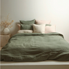 100% Linen Duvet Set - Lichen