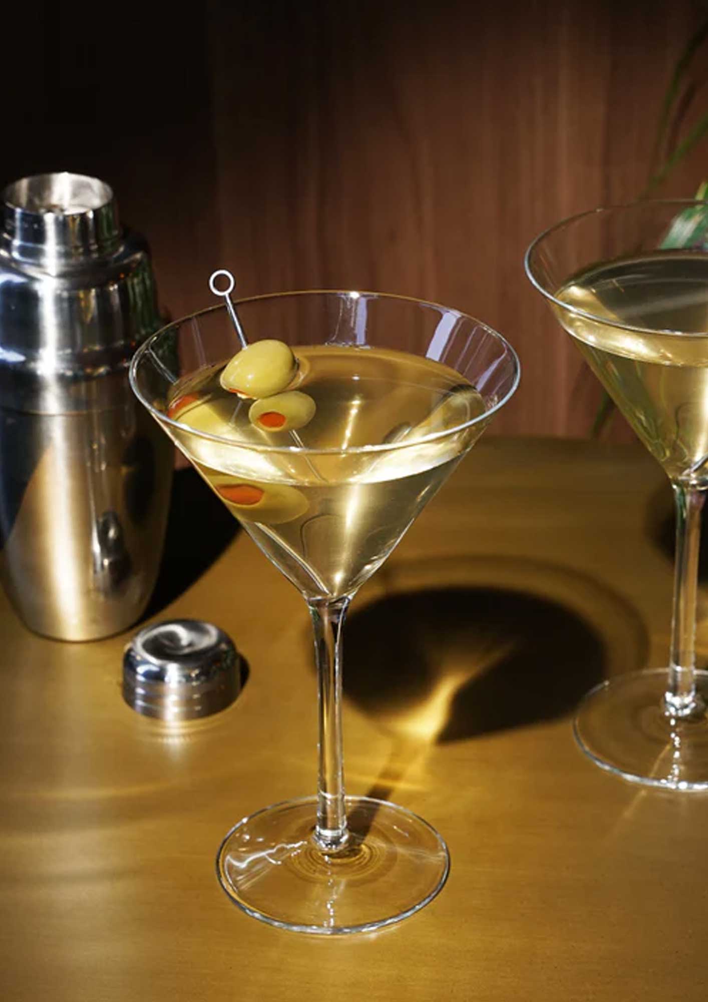 Stemmed Crystal Martini Glasses