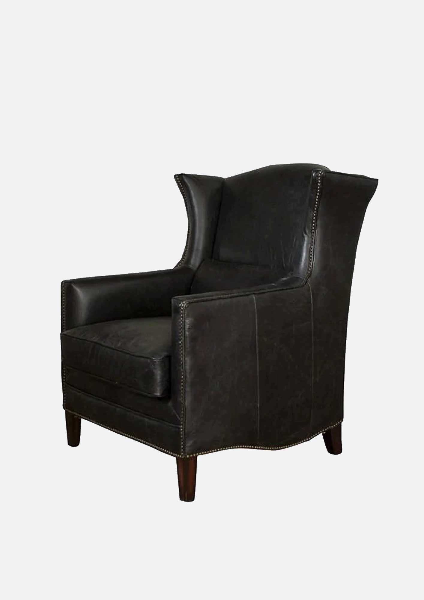 Cornell Leather Chair | Black