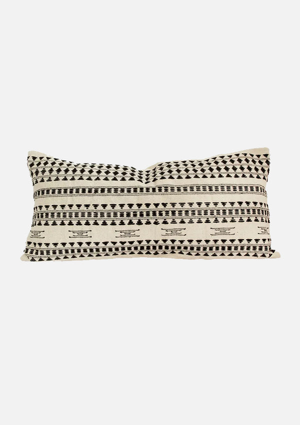 Woven Pattern Bolster Cushion Cover